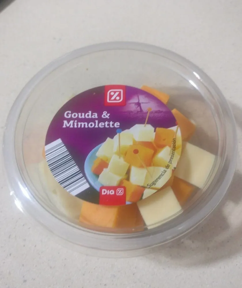 Dado queso gouda y mimolette