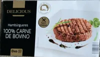 Hambúrgeres 100% Carne de Bovino Delicious