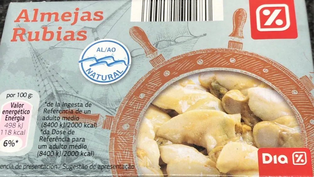 Almejas rubias