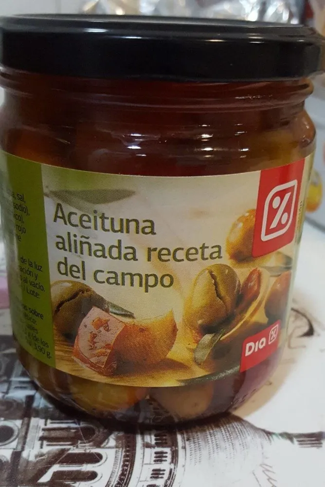 Aceituna aliñada receta del campo