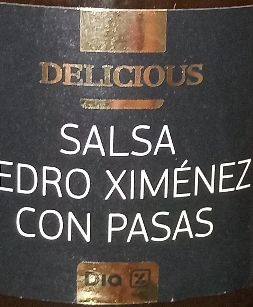 Salsa Pedro Ximénez con pasas