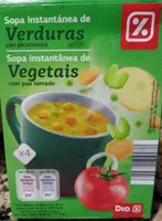 Sopa instantánea de verduras