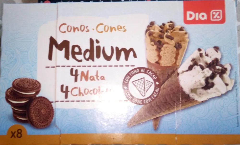 Conos medium 4 nata 4 chocolate