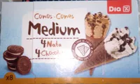 Conos medium 4 nata 4 chocolate