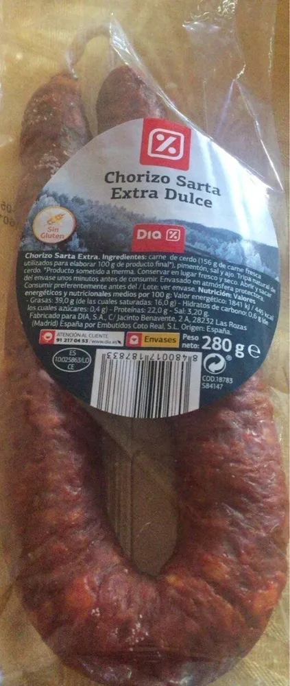 Chorizo Sarta Extra Dulce
