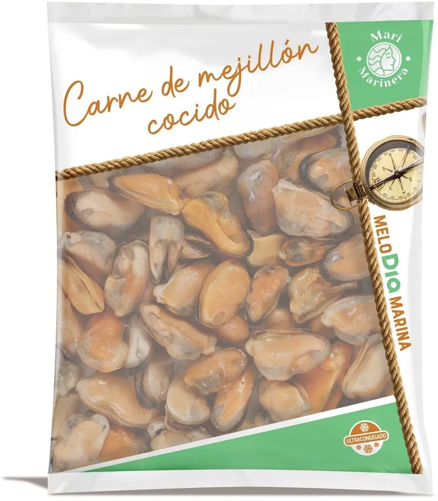 carne de mejillón ultracongelado