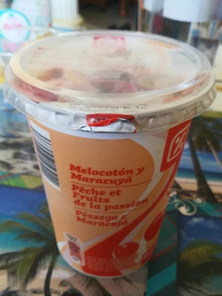 Yogur Melocotón y Maracuyá