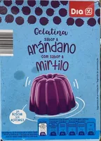 Gelatina sabor arandano