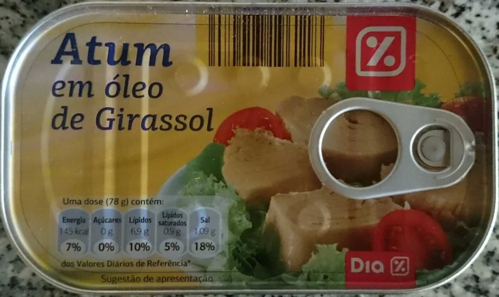 Atum em Posta óleo girassol