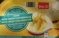 Helado sabor tarta limón con merengue