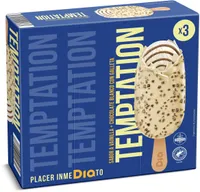 Helado bombón temptation chocolate blanco con galletas