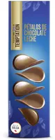 Pétalos de chocolate con leche