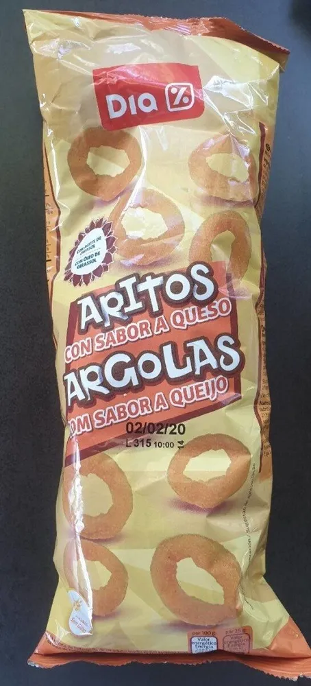 Aritos con sabor queso