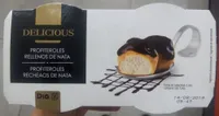 Profiteroles rellenos de nata