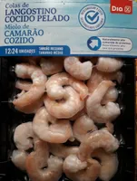 Colas de langostino cocido pelado
