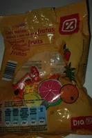 Caramelos blandos con sabor a frutas