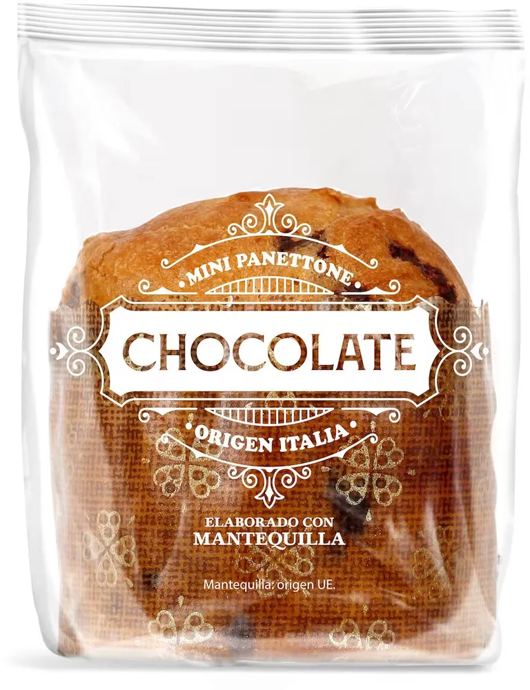 Mini panettone de chocolate
