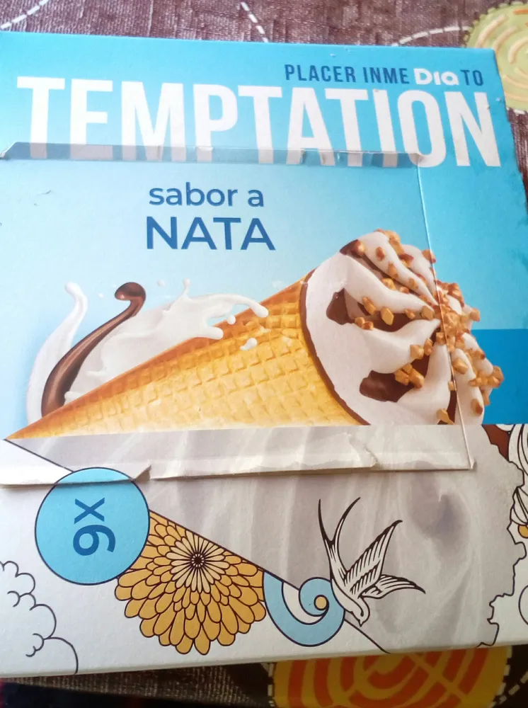 Conos sabor nata