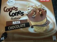 Conos sabor nata chocolate