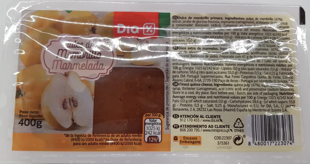 Dulce de membrillo