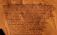 Helado nata chocolate