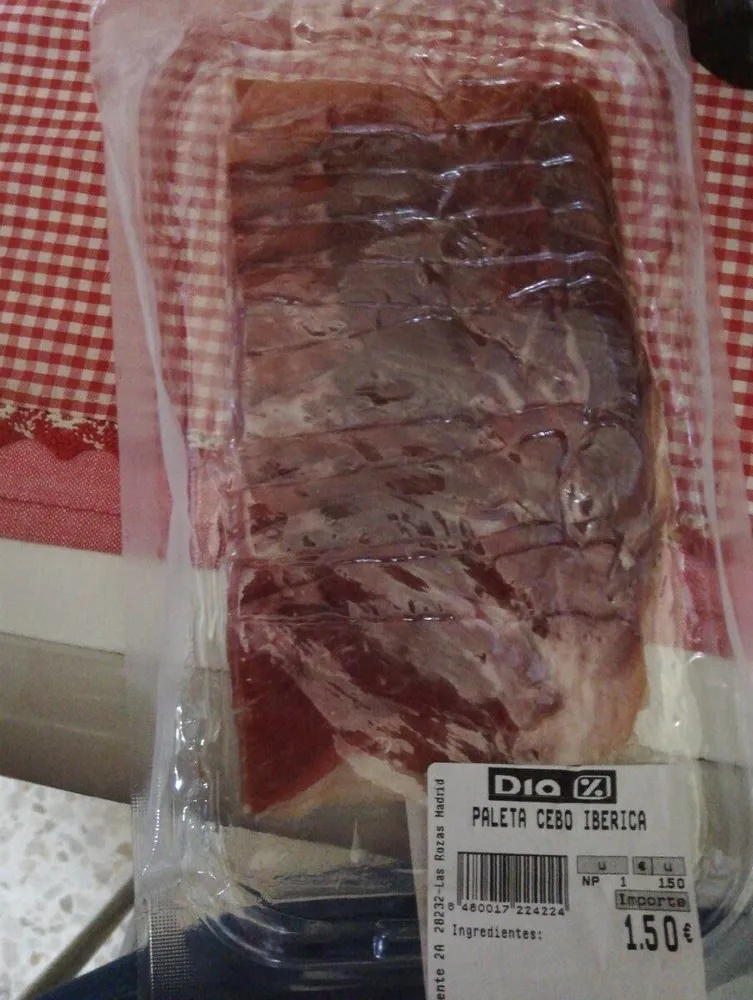 Paleta cebo ibérica