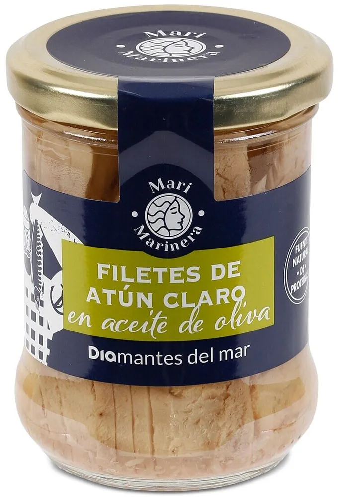 Filetes de atún claro en aceite de oliva