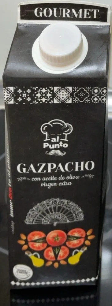 Gazpacho con aceite de oliva virgen
