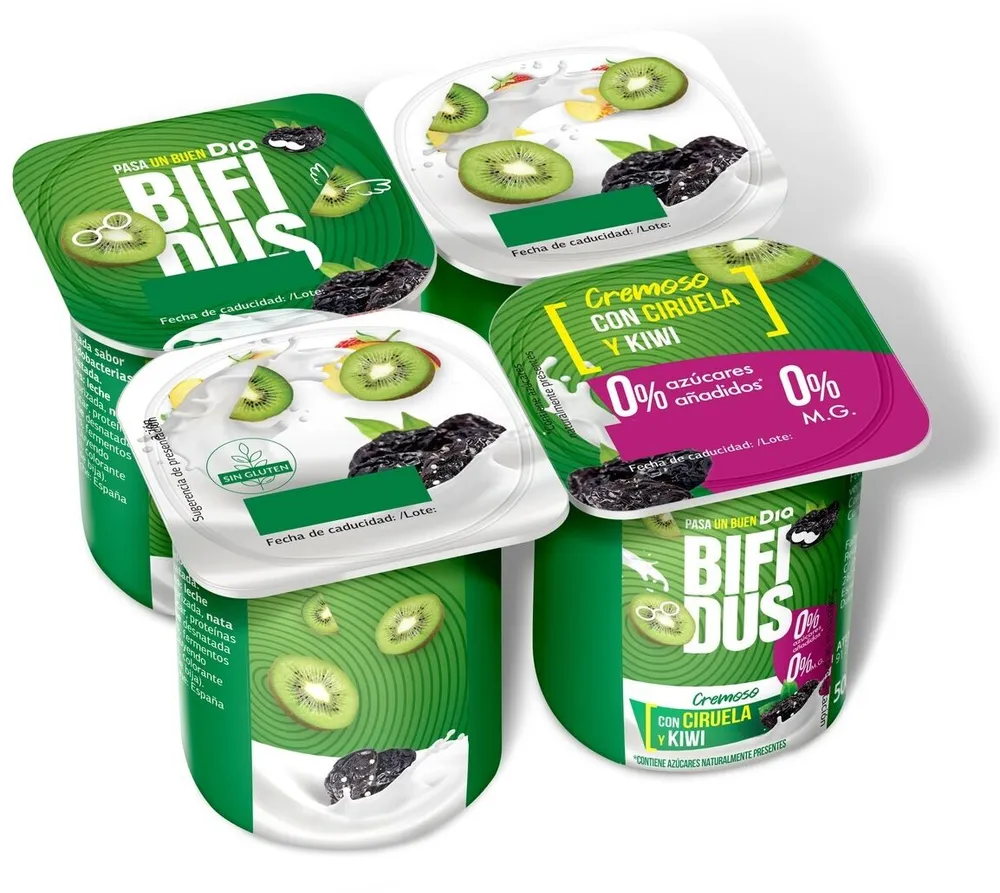 Bifidus cremoso con ciruela y kiwi