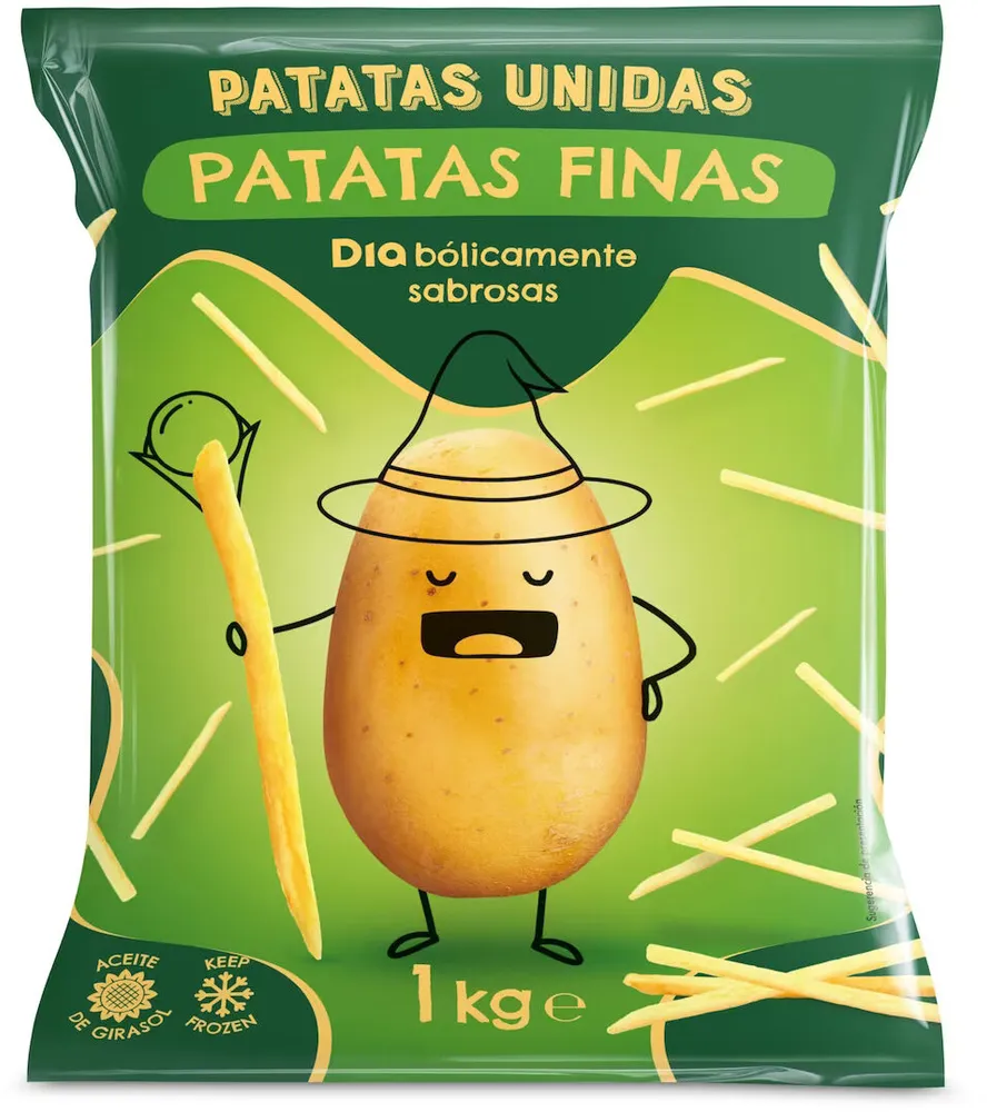Patatas finas prefritas