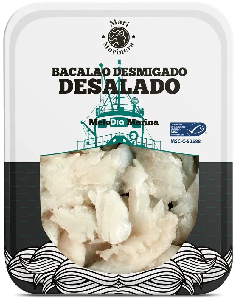 Bacalao desmigado desalado
