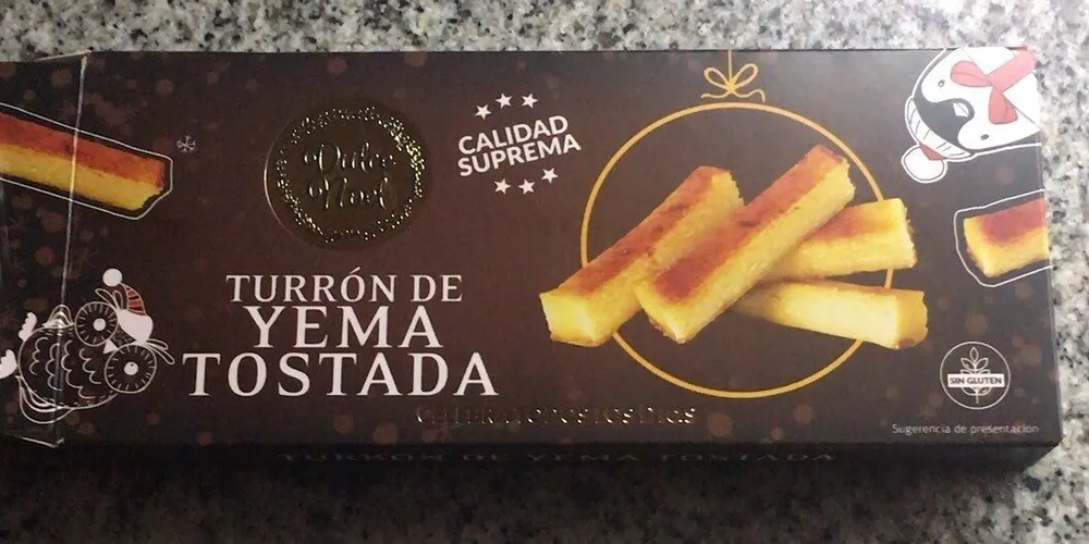 Turron de yema tostada