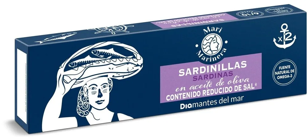 Sardinillas en aceite de oliva bajo en sal