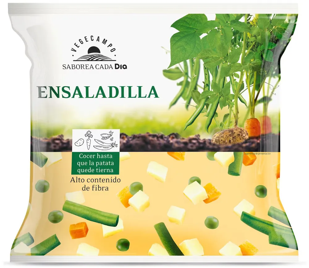 Ensaladilla de vegetales ultracongelada