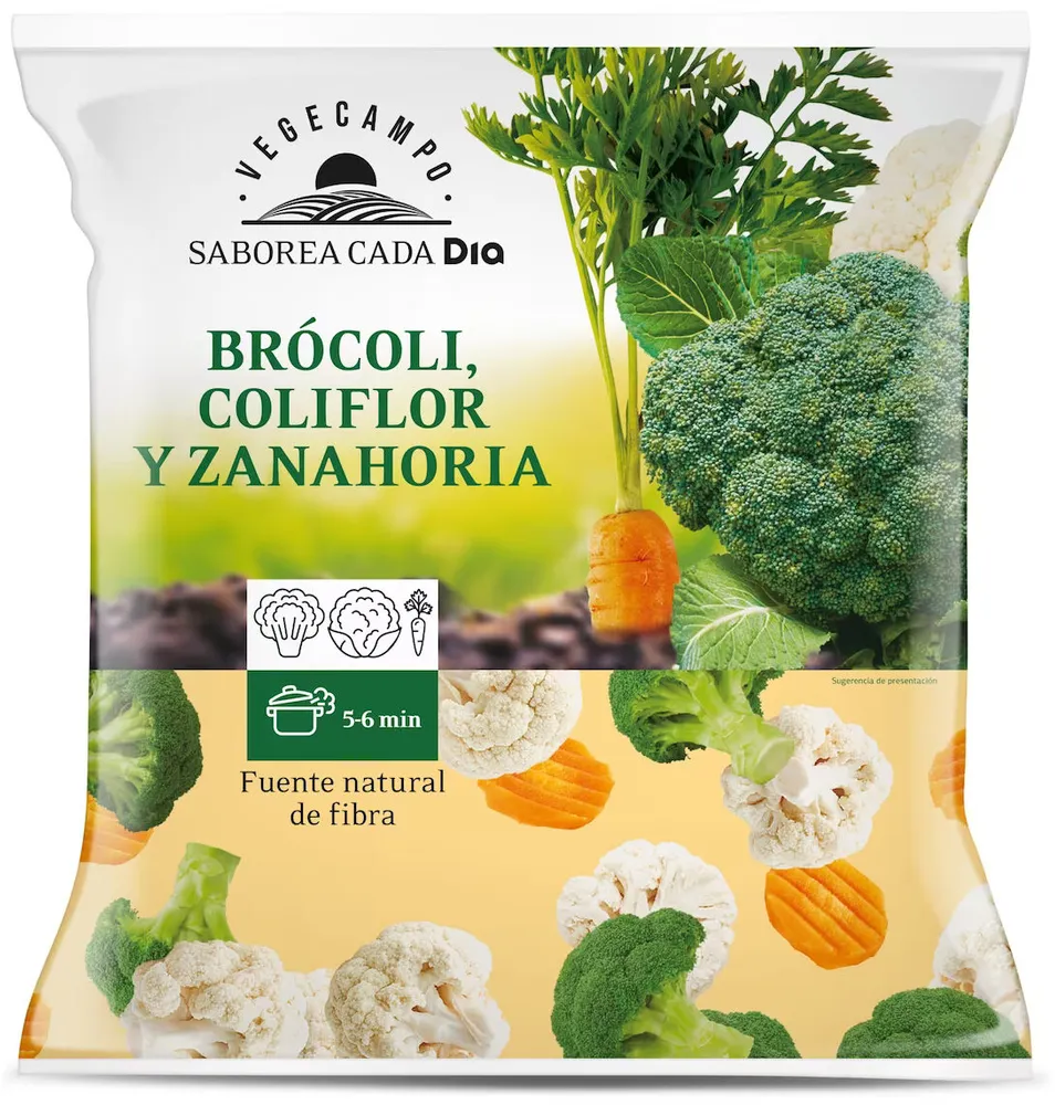 Brocoli,coliflor y zanahoria
