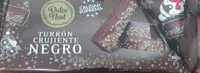 Turrón crujiente negro
