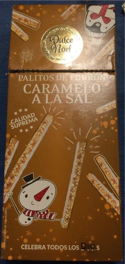 Palitos de turrón Caramelo a la sal