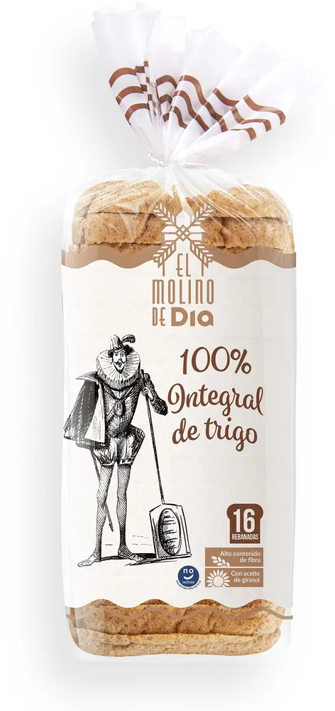 Pan de molde 100% integral
