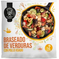 Braseado de verduras con pollo