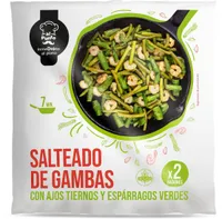 Salteado de gambas