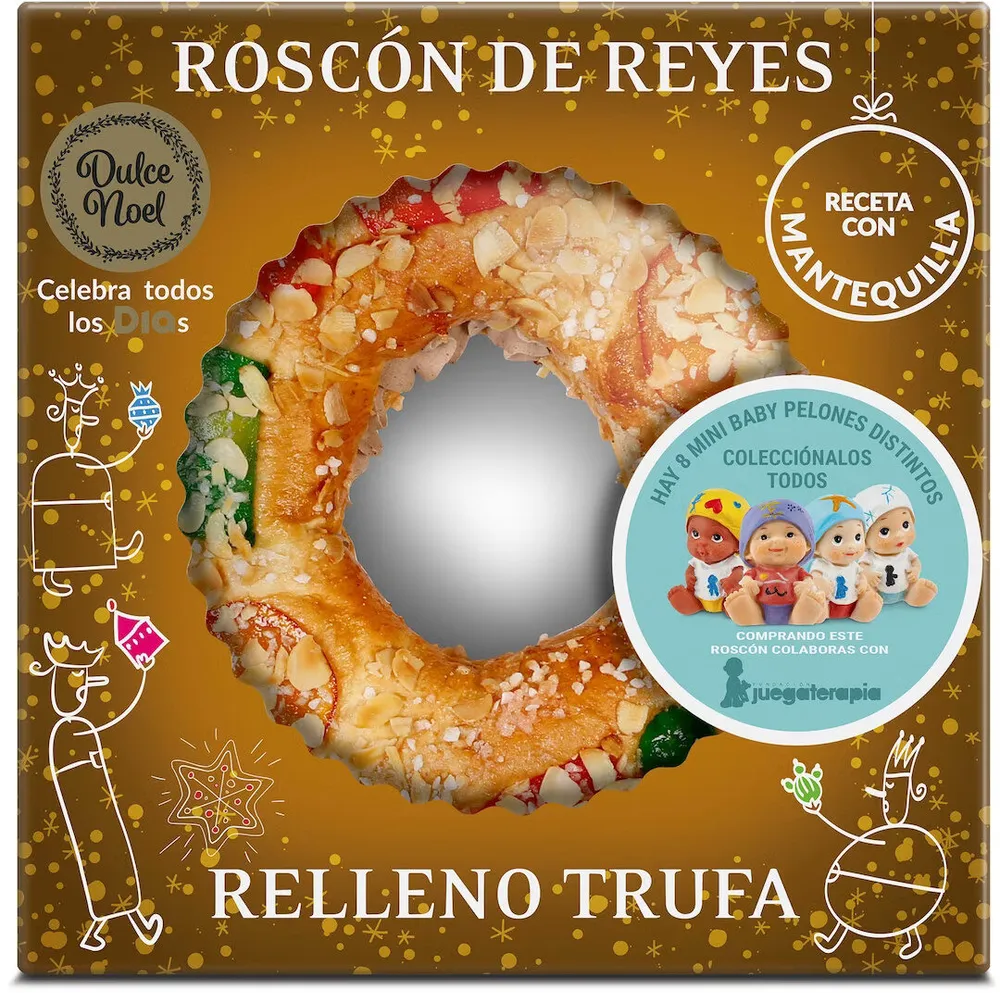 Roscon de reyes relleno trufa