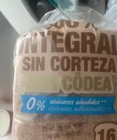 Pan Integral Mercadona 0%