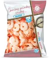 Gambas peladas crudas