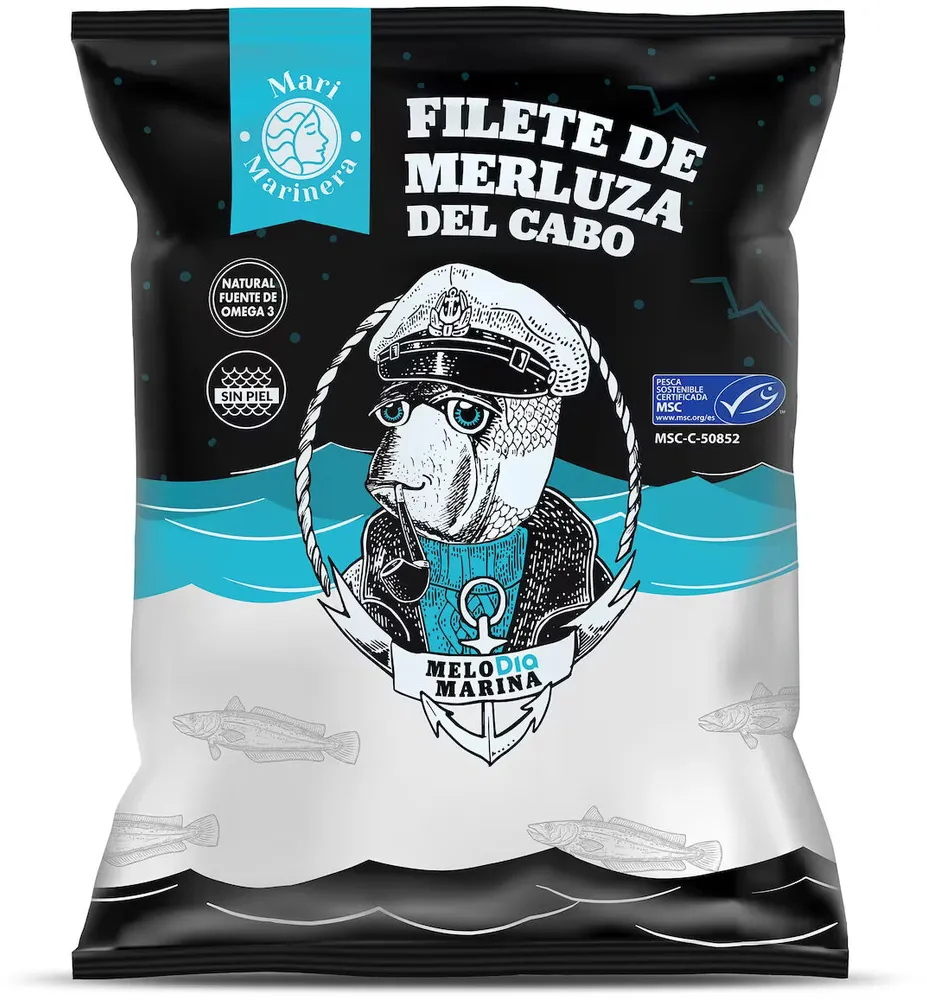 Filetes de merluza del cabo.