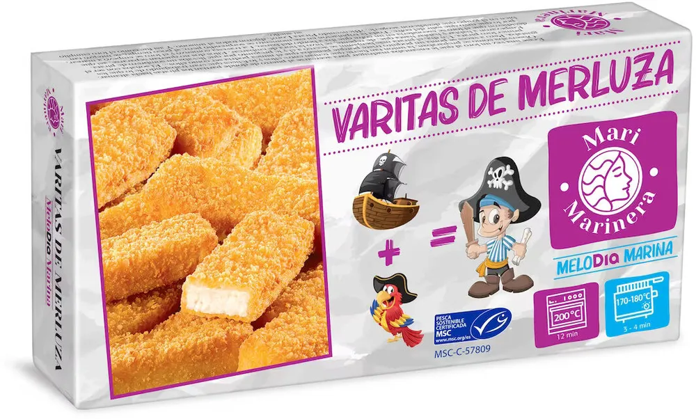 Varitas de merluza