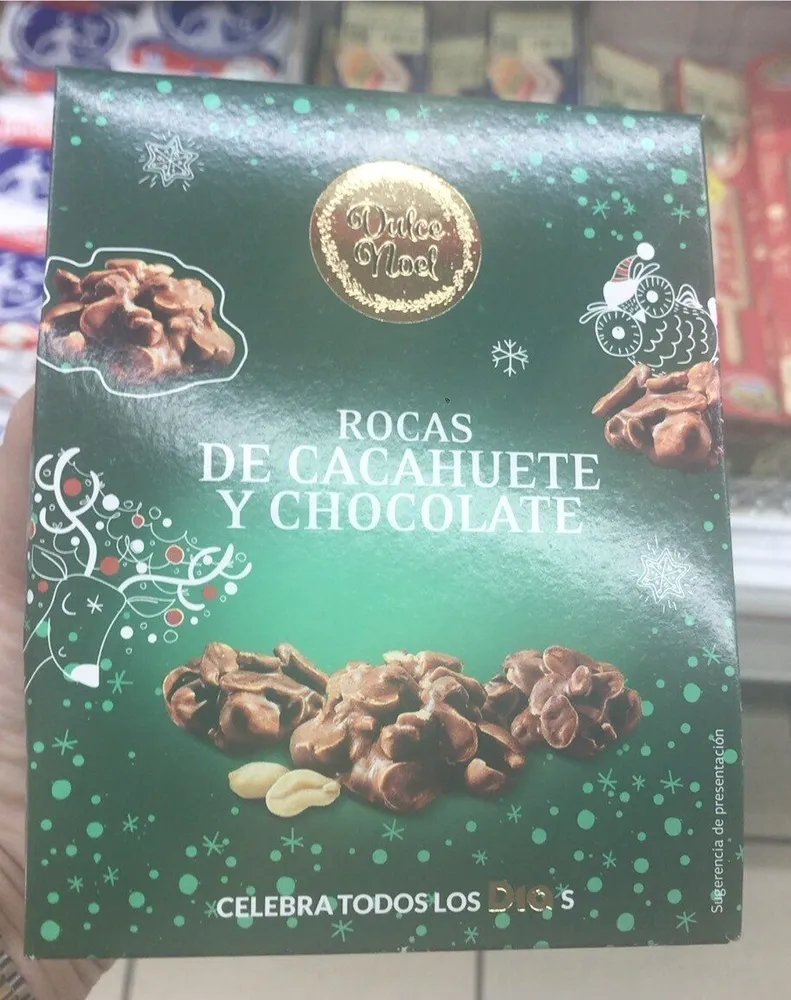 Rocas de cacahuete y chocolate