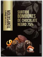 Bombones de chocolate negro 75%