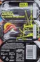Filetes anchoveta en aceite de girasol