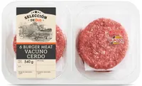 Hamburguesas vacuno y cerdo