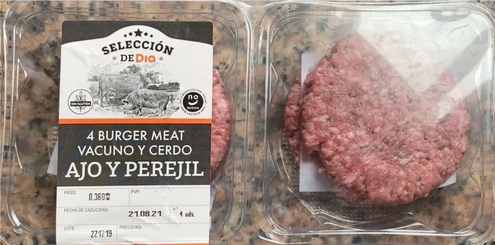 4 burguer meat vacuno y cerdo ajo y perejil